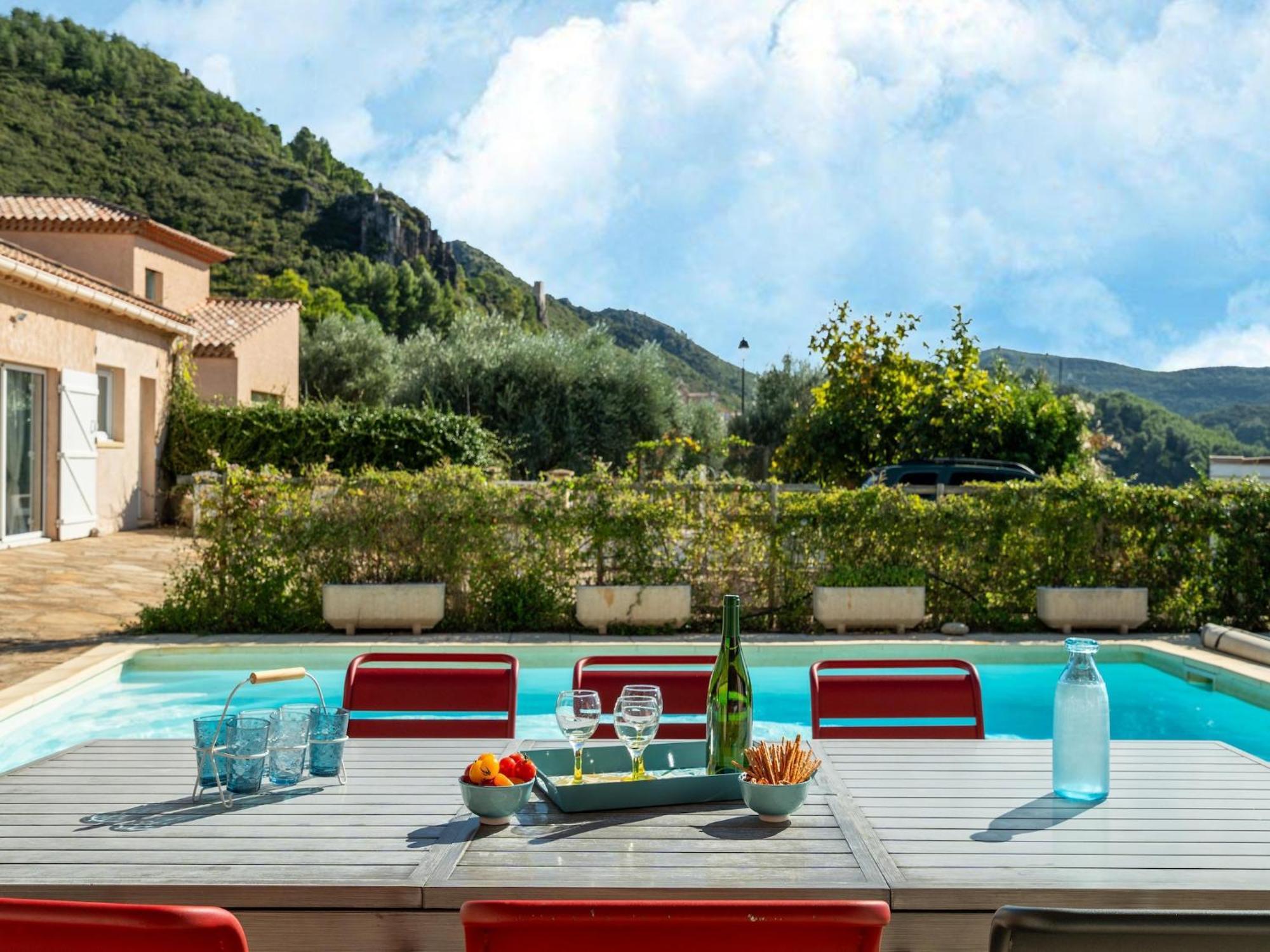Villa House In The South Of France With Private Pool à Roquebrun Extérieur photo